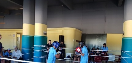 Exhibición de Fin de Año de le Escuela de Boxeo del Programa de Knock out a las Drogas